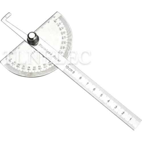 Angle Measurement Ruler 0-180 Degree Simple Protractor Steel Angle Rule Single-arm Simple Protractor 100/150 for Molds