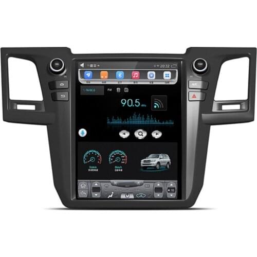 12.1" Tesla vertical screen Quad core android 9.1 Car PC Player For 2005-2015 Toyota Fortuner SUV GPS Navigation Stereo BT AUX