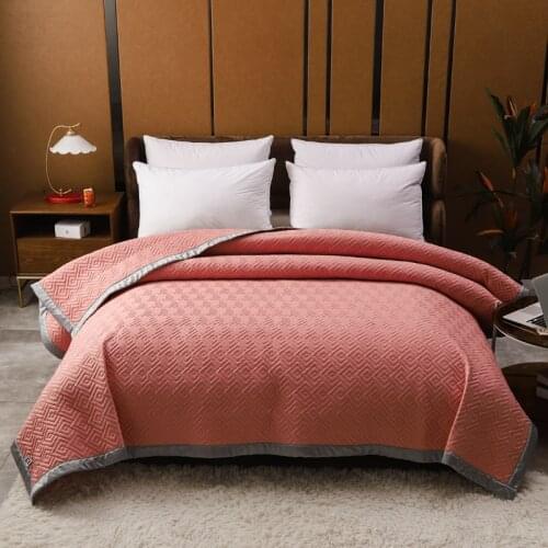 High-end classical geometric bed Plaid Linens Bedspread on the bed blanket quilt bed linen Bedspreads for bed sheet bed covers