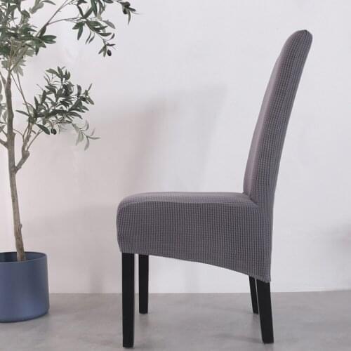 Jacquard XL Dining Chair Cover 1/2/4/6Pcs Stretch Spandex Elastic Long Back Chair Slipcover Case for Kitchen Banquet Hotel