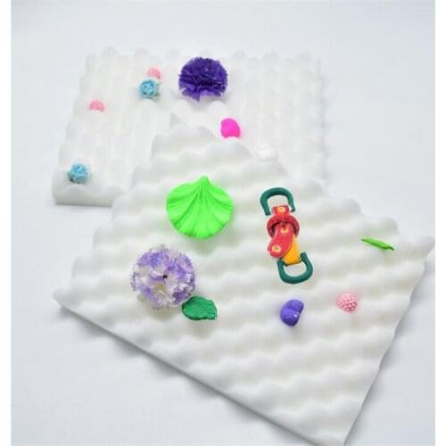 2pcs Fondant Cake Tools Fondant Flower Shaping Sponge Pad Cake Molds for the Kitchen Baking Cake Decorating Tools