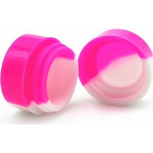 30Pcs Shisha Jar 5ml Size Silicone Container For Oil Wax Case Herb Storage Boxes Smoking Dab Wax Smoke cream Container