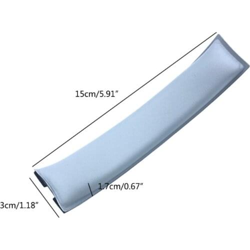 448F Universal Leather Head Beam Headphone Red Fashion Leather Beams Soft Sponge Beams Protein Skin Memory Foam Headset Prop