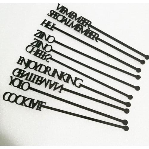 50PCS Personalized Swizzle Sticks Cocktail Name Drink Stirrers Sticks Table Place Name Card Wedding Gift Baby Shower Party Decor