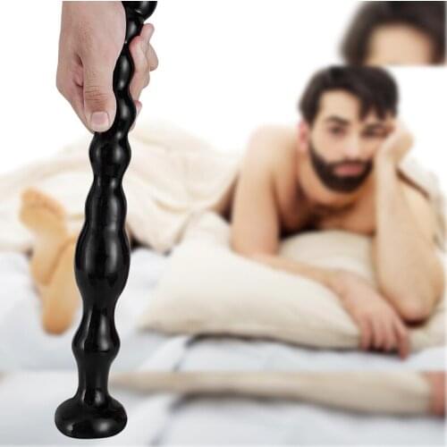 Long Beads Anal Plug With Suction Cup Big Butt Plug Backyard Stimulator Adult Sex Toys For Woman Men Gay Prostate Massager