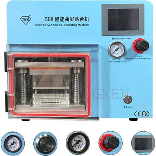 110/220V Curved Screen Laminating Machine Fully Automatic Vacuum Pressing Tools Defoaming Cell Phone LCD Cover Repair Equipment