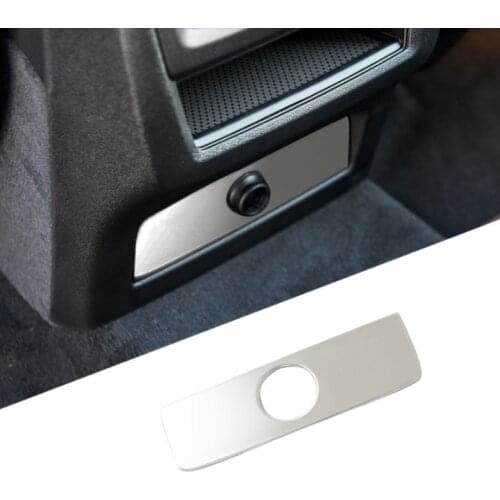 Car Styling Rear Charging Connector Panel Decoration Cover For BMW X5 G05 2019-2020 Cigarette Lighter Panel Interior Accessories