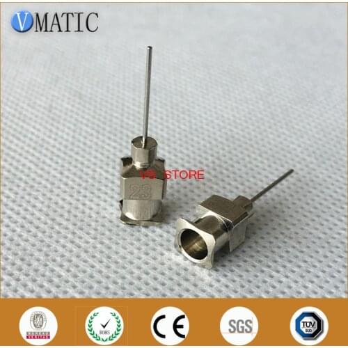 Free Shipping 0.5 Inch Tip Length 23G All Metal Tips Blunt Stainless Steel 12Pcs Dispensing Syringe Needle Tips 1/2 Inch
