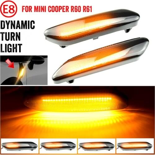 Side Marker Flowing Dynamic Sequential Blinker Indicator LED Turn Signal Light For Mini Cooper R60 R61 Countryman Paceman