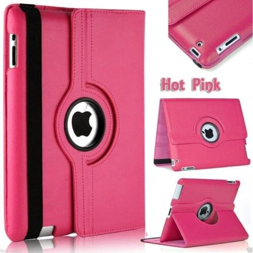 360 Degrees Rotating PU Leather Flip Cover Case For iPad Mini 1 2 3 Stand Holder Cases Smart Tablet Case A1432 A1454 A1600 A1490