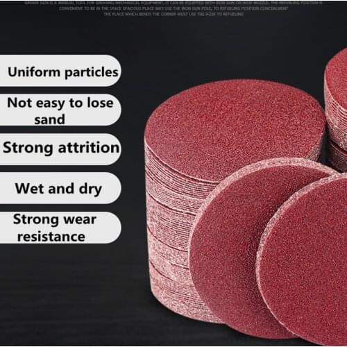 100pcs 4" 100mm Sander Disc 320/400/600/800/1000/1500 Grit Sanding Polishing Pad Round Shape Sanding Paper Buffing Sheet