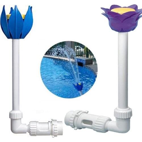 Fountain Flower Shape Wall-mounted Swimming Pool Fountain Swimming Pool Accessories Outdoor Garden Pools Decoration Gadgets