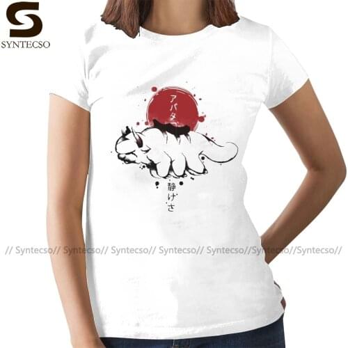 Japanese Cartoon T-Shirt Avatar The Last Aribender Sumie T Shirt Short Sleeve Street Style Women tshirt Ladies Tee Shirt