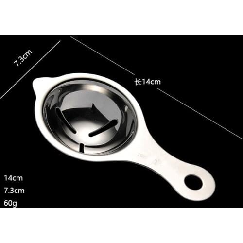Stainless Steel Egg White Separator Tools Eggs Yolk Filter Gadgets Kitchen Accessories Separating Funnel Spoon Egg Divider Tool