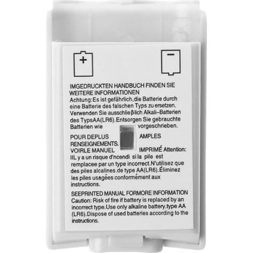 K5DB 1PC AA Battery Back Cover Case Shell Pack White for xbox 360 Wireless Controller