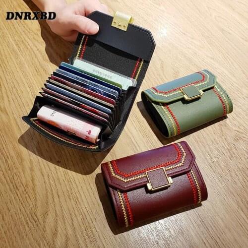 New Women Wallet Hasp ID Credit Card Holder Small Coin Pocket Trendy Purse Fashion Coin Pocket Organizer Wallets portfel damski
