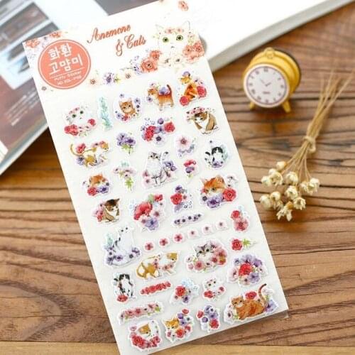 1pcs/lot Korea Kawaii 3D Garland design DIY multifunctional foam sticker Scrapbook deco label office school supplies