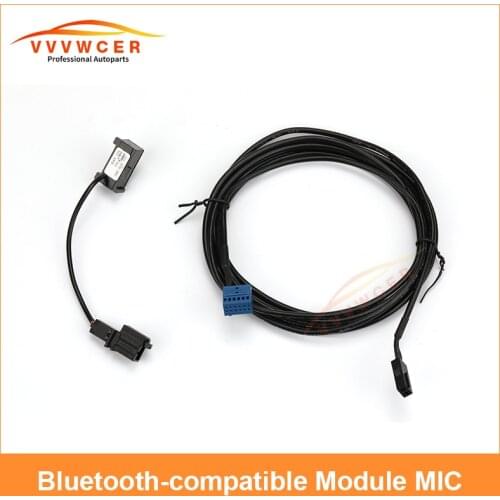 Bluetooth-compatible Module with Microphone Harness Cable Adapter 3BD035711 9W2 For VW RCD510 RNS510 RNS315 CD Radio