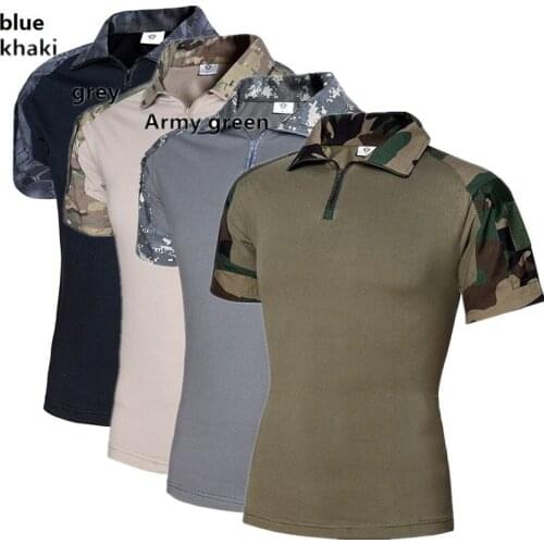 Assault Camouflage Tactical T Shirt Men Short Sleeve Army Frog Combat t shirt Summer Military t shirt men plus size S-4XL