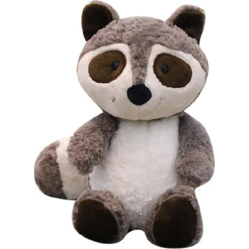 New 40/60/75cm Hot toys Cute Little Raccoon Figure Plush Toy For Boys Girls Kids Stuffed Animal Doll Birthday Gift For Everyone