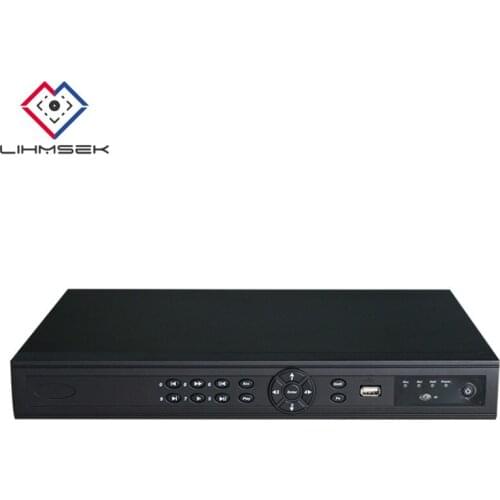 Lihmsek Original English version POE NVR 32CH with 16CH POE port 1000M Ethernet Network Video Recorder access 6MP IP Camera