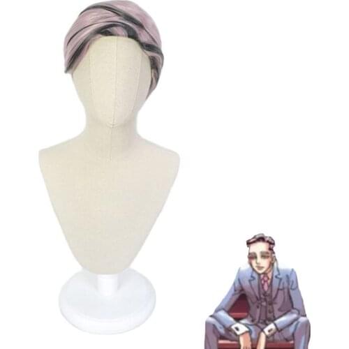 Haitani Ran Wig Anime Tokyo Revengers Cosplay Haitani Rindo Wig Tenjiku Pink Hair Rokuhara Tandai Synthetic Hair + Wig Cap