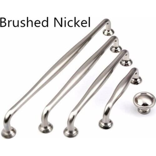 3.75'' 5'' 6.3'' 7.55'' Polished Chrome Drawer Pulls Large Kitchen Cabinet Pulls Knob Door Handles Brushed Nickel Dresser Knobs