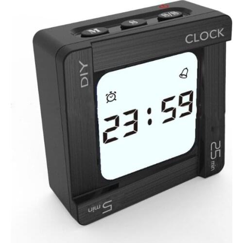 DIY Time Management Pomodoro Timer Creative Square Alarm Clock for students