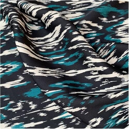 Width 59" Comfortable Printing Luster Acetate Like Chiffon Fabric By The Half Yard For Dress Cheongsam Shirt Material