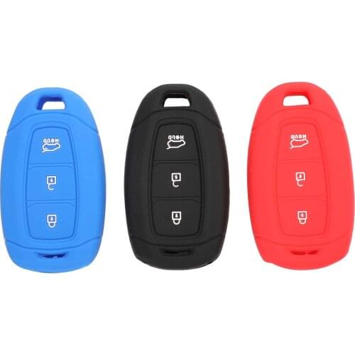 Kutery 10PCS/LOT Remote Coloful Silicone Key Cover Case 3BTN For Hyundai i30 i35 Azera Elantra Grandeur Ig Accent Santa Fe 2018
