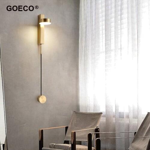 Led Modern Wall Lamp Golden Rotation Wall Light Bedroom Bedside Living Room Dining Room Sconce Home Decor Indoor Lighting 220V