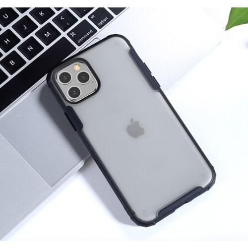 Heavy Duty Military Grade Phone Case for iPhone 12 12Pro 11 7plus 8 10 XS XR 11Pro Max Matte Translucent Shockproof Slim Cover