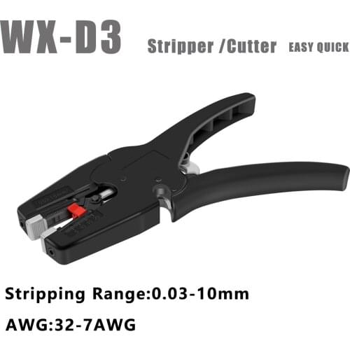 Techstable Self-Adjusting Insulation Pliers Wire Stripper 0.03-10mm2 Cutter Cable Scissors Wire Stripper Tool