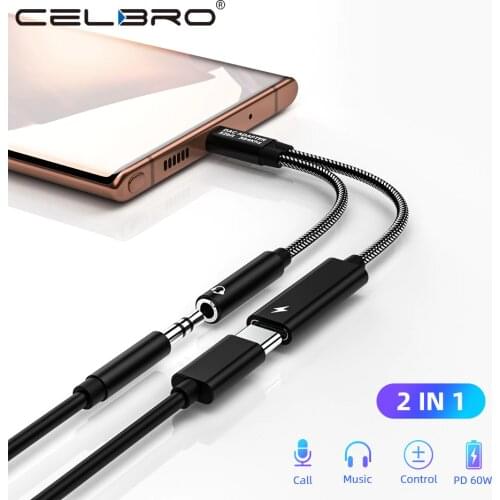 Type C Headphone Adapter USB-C To 3.5mm Aux Cable PD Charging for Huawei Pixel 5 4 Oneplus 8t 8 Pro Samsung S21 S20 FE S10 Lite