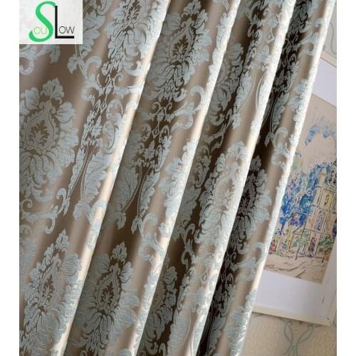 High Precision Firefly Jacquard Curtain Silver Floral Curtains Cortinas For Living Room Cortina Children Tulle Bedroom Kitchen
