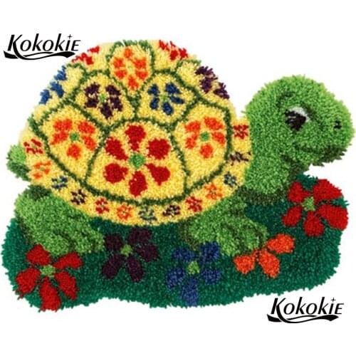 Diy latch hook kits rug tapestry kits tortoise 3d printed canvas accessories crochet tapis needle for carpet Foamiran for crafts