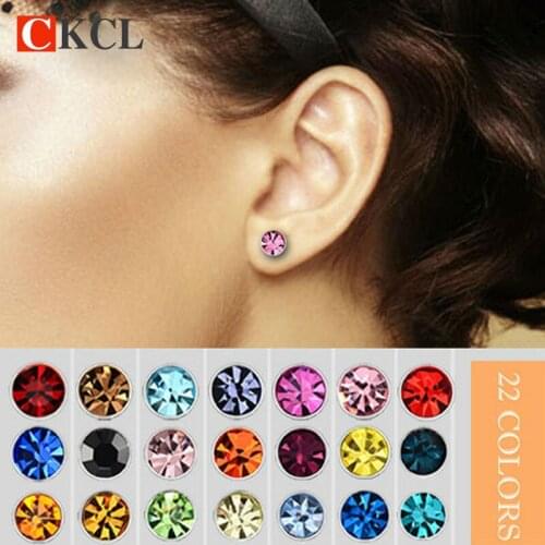 New Fashion round favorite design silver plated stud earring for women wholesale stud earring JM14120301