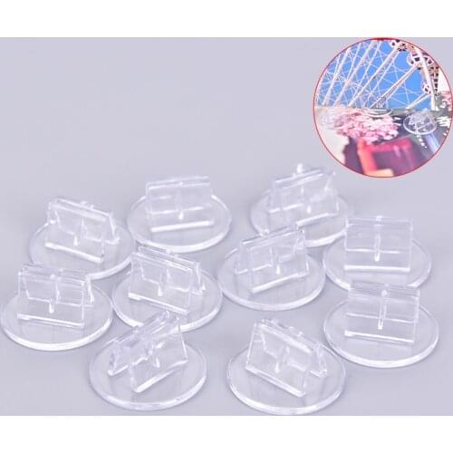 10 pcs/lot Wholesale Plastic Cards Stand Unique Transparent Round Fixed Props for Paper Board Games Cards