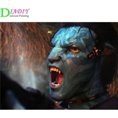 2021 New Full Round Movie Avatar Diamond drawing Diamond embroidery 5D DIY Diamond setting Home decoration gifts