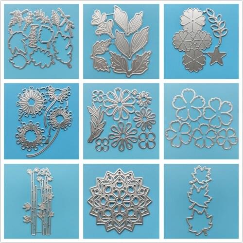 29 Styles) 2021 New Flowers Leaf Kettle Metal Cutting Dies DIY Scrapbooking Paper Album Crafts Mould Punch Embossing Stencils