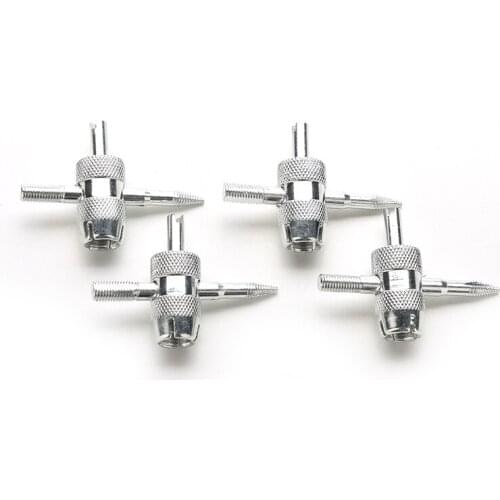 4Pcs 4Way Car Truck Tire Screwdriver Valve Stem Core Remover Installer Tool Repair Tools 4Pcs