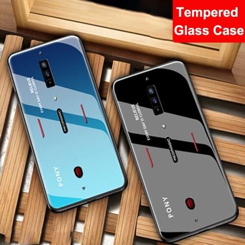 For ZTE Nubia Red Magic 6 Case Magic6 Pro Tempered Glass Painting Hard Back Cover Cases For Nubia Red Magic 6 Pro Glass Case