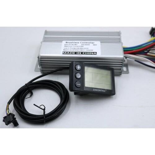 GREENTIME 24V/36V/48V /60V 500/600W BLDC motor controller E-bike brushless speed driver and S866 LCD Display one set