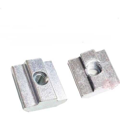 M3 M4 M5 M6 M8 M10 European standard Plate Coated Steel Slider T Block Sliding Nut for 2020 3030 4040 4545 Aluminum Profile