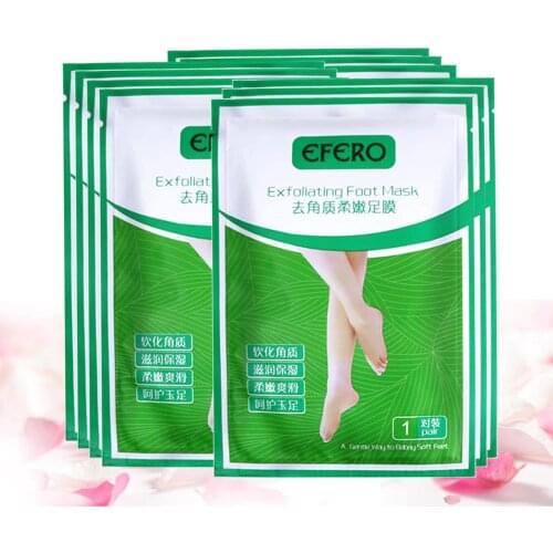 2pair=4pc Foot Peeling Mask Remove Dead Skin Cuticle Heel Exfoliating Pedicure Socks Foot Care Foot Mask for Feet Peel Mask
