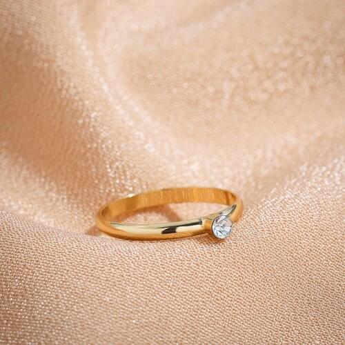 Minimalist Gold Color Twisted Threads Croissants Rings for Women Geometric Circle Chunky Ring Stacking Finger Jewelry Gift