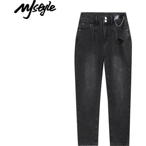 Женские джинсы бойфренды MJ STYLE China At AliExpress