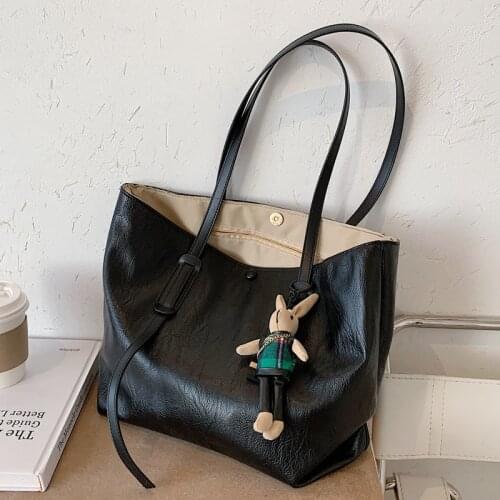 Beibao fashion large capacity womens bag 2020 popular new simple leisure shoulder bag net red Tote Bag