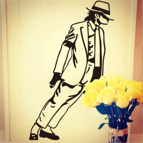 Dancing Michael Jackson Wall Stickers Removable Vinyl wall Decor Wall decals Art Poster DIY Home Decor