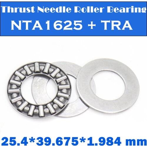 NTA1625 + 2TRA Inch Thrust Needle Roller Bearing With Two TRA1625 Washers 25.4*39.675*1.984 mm ( 5 Pcs) TC1625 NTA 1625 Bearings